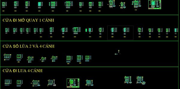 CH07 - THƯ VIỆN BLOCK ĐỘNG CỬA NHÔM XINGFA